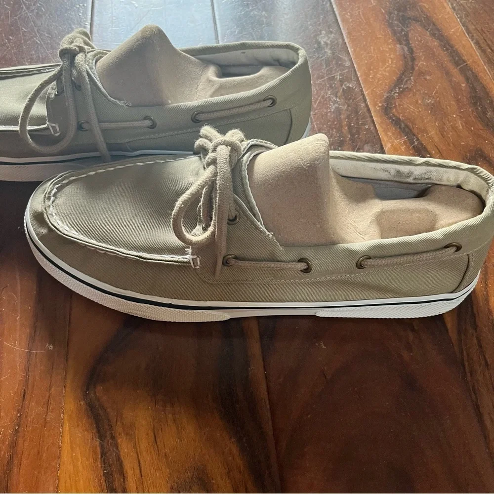 St. John’s Bay mens tan size 12M boat shoes